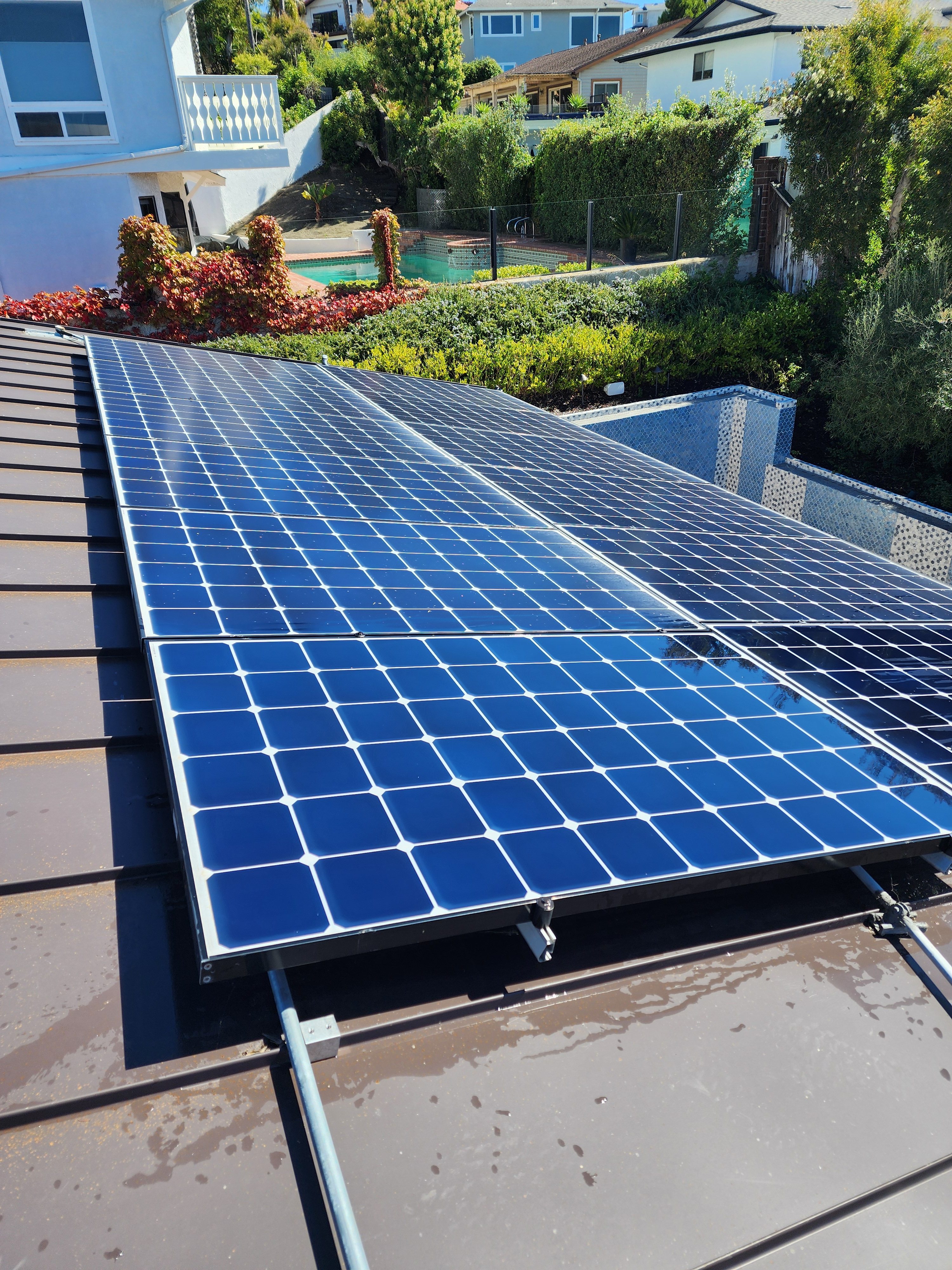 Solar panel cleaning